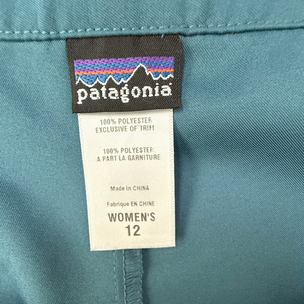 Patagonia Duway Skort Women's Teal A-Line Skirt - Picture 8 of 8